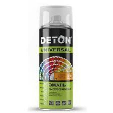 DETON UNIVERSAL Аэрозольная эмаль акриловая быстросохнующая Зеленая RAL 6032