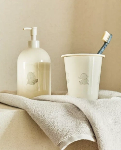 ZARA HOME ДЕТСКИЙ СТАКАН ДЛЯ ЗУБНЫХ ЩЕТОК, КРЕМОВЫЙ