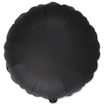 Шар фольгированный Круг 46 см (Черный)