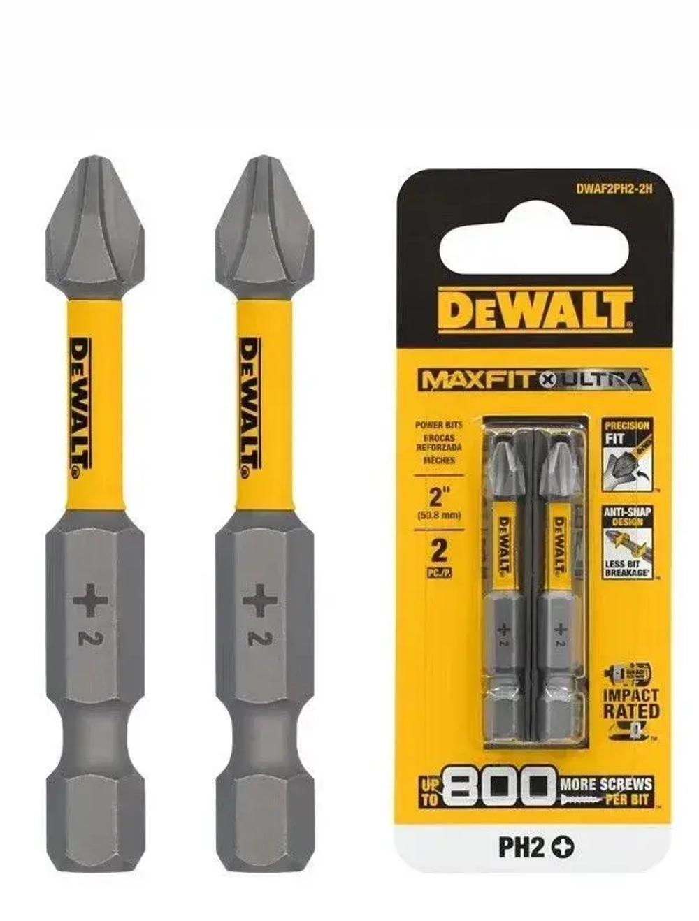 Биты Dewalt DWAF2PH2-2H ударные