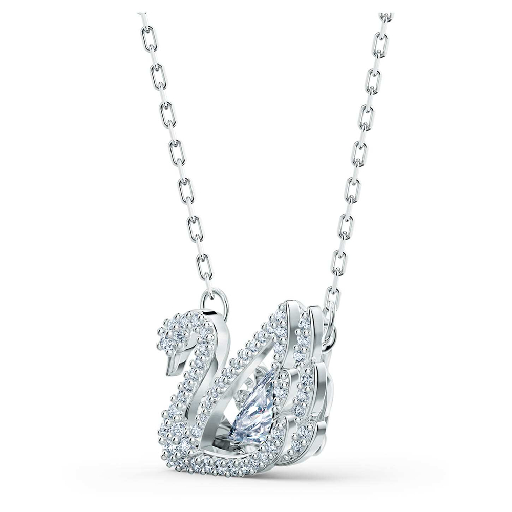 SWAN:NECKLACE CZWH/RHS