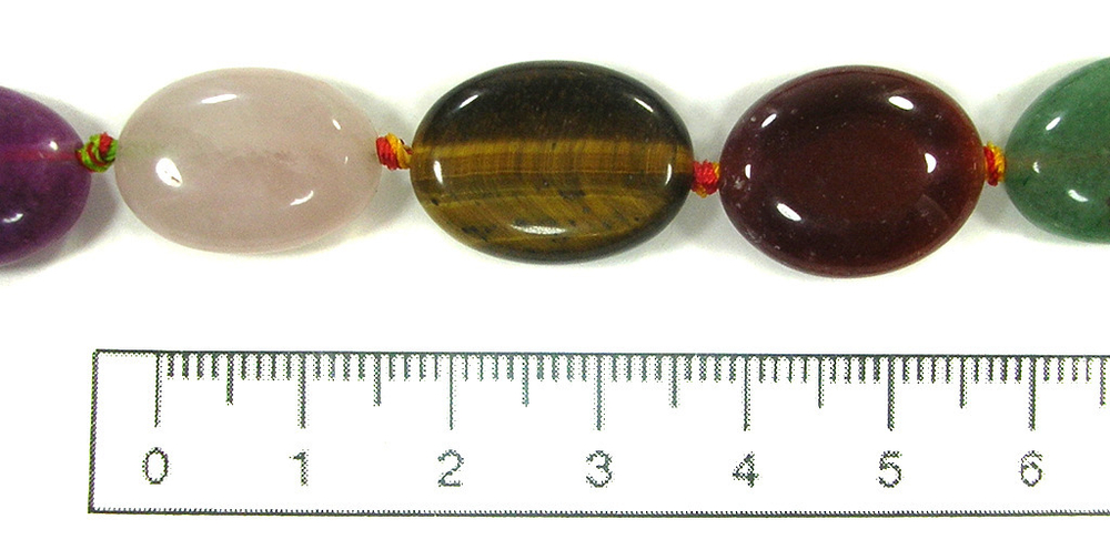 Колье из Микса камней mibu001-ov