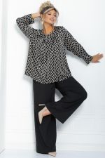Блуза Ланта (черная) Б11845 LT Collection