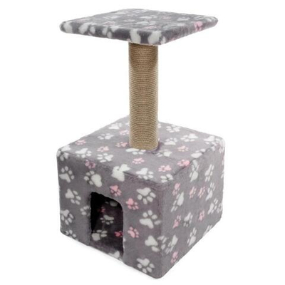 Игровой комплекс для кошек квадратный, 370*370*680мм, Gamma