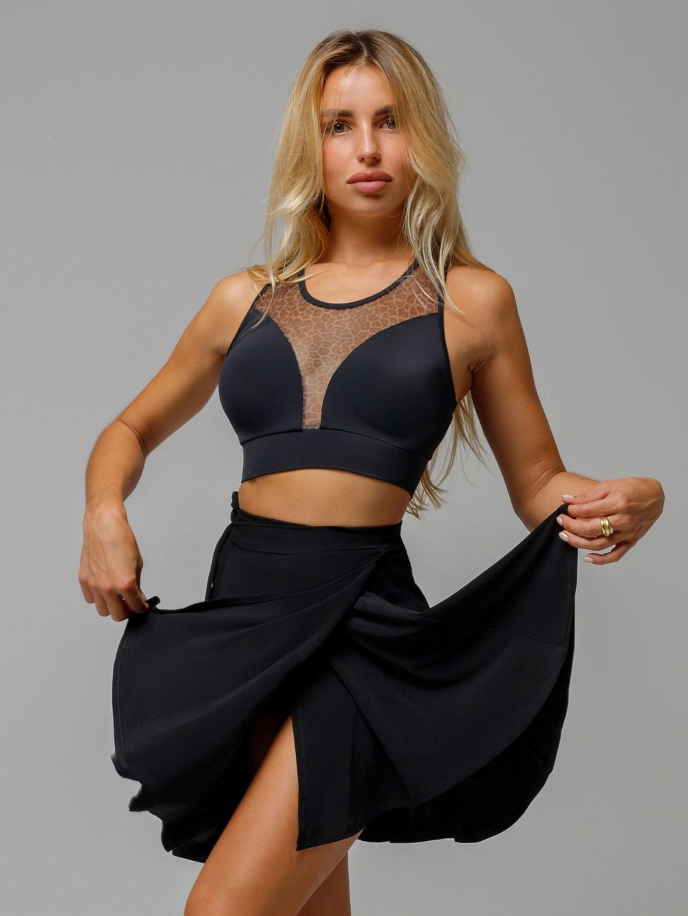 Юбка Gode Pareo mini, Черный