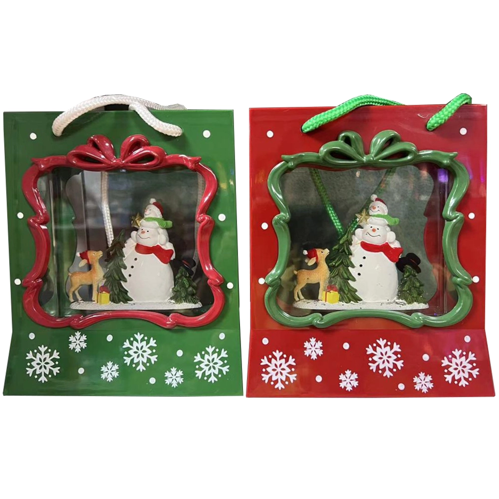 Сувенир с подсветкой «Сюрприз- Снеговички» 16.5*8.5*19 см, микс (питание от USB и батареек)