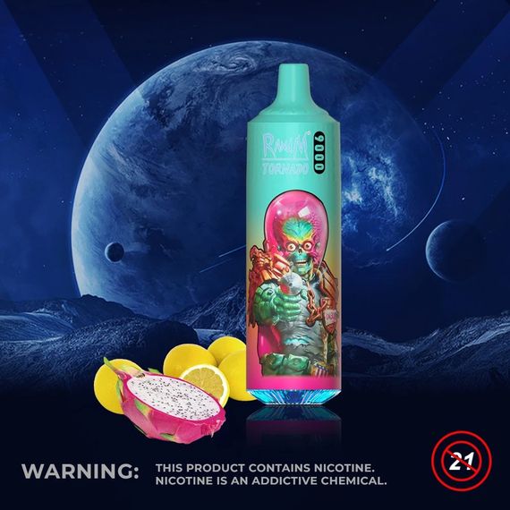 RandM Tornado 9000 - Black Dragon Ice (5% nic)