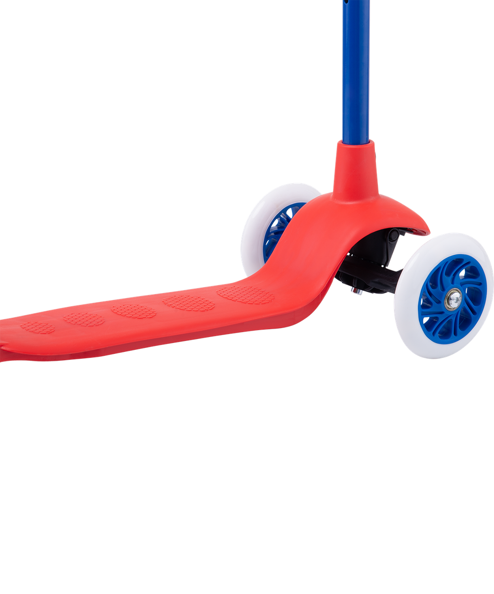 Самокат детский 3-х колесный детский RIDEX Hero, 120/80 мм, красный/синий