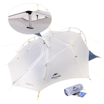 Палатка Naturehike Cloud Up-Wing Si 2-местная, алюминиевый каркас, серо-синяя, артикул NH19ZP083-2-2WDGRBL