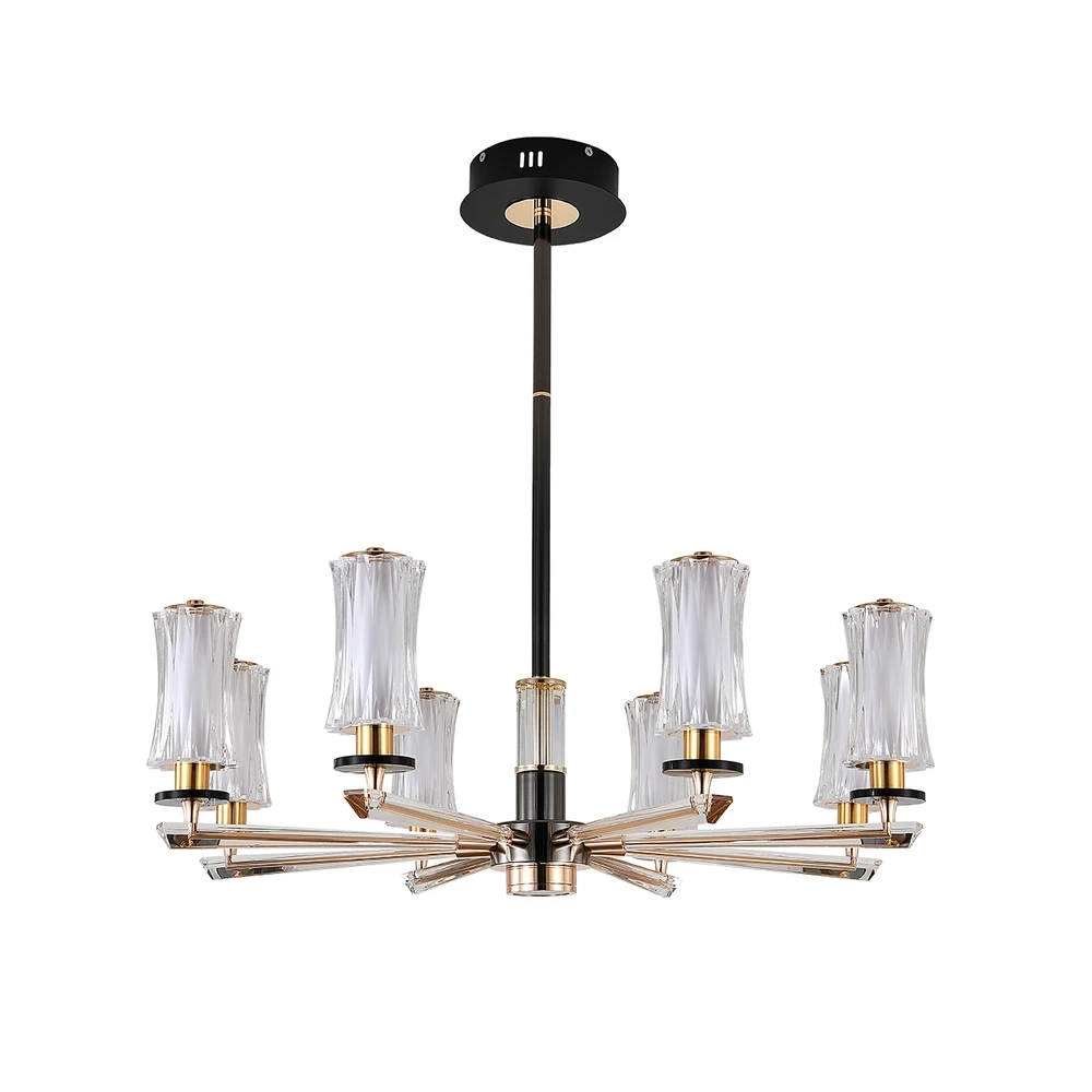 Люстра на штанге Indigo GRANDIOSO 13038/8R Black V000186L