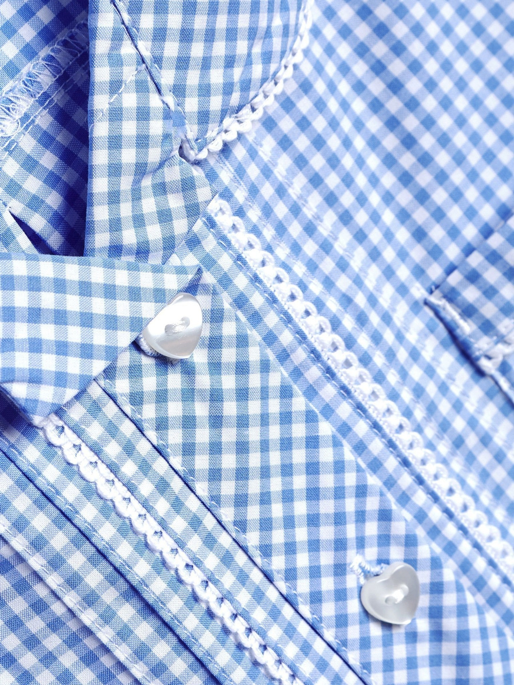 Платье школьное для девочки Next 776-822, Голубой, Белый