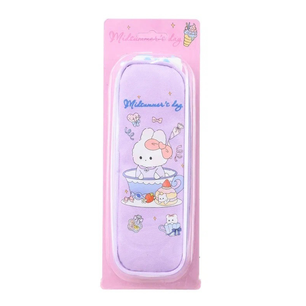 Пенал-косметичка Basir без наполнения, 21,5*7,5*5,5 см, серия "Зайчики", ассорти