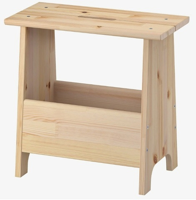 Табурет деревянный с отделением для хранения Perjohan Пэрйохан, массив сосны