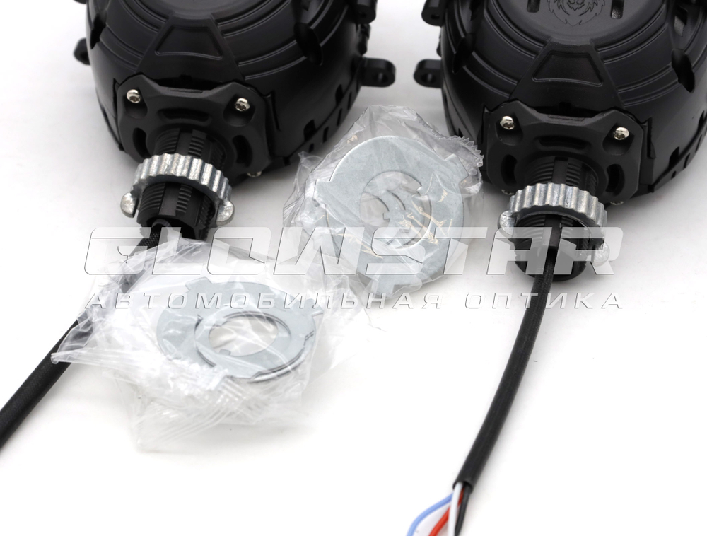 Билед модули Aozoom A15 PRO 24 вольта 2026, 3.0 дюйма, 2 чипа, 5500K, 24V, 58W/65W, крепление 3R и съемное гаечное (комплект, 2шт)