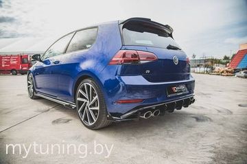 Диффузор бампера заднего для VOLKSWAGEN Golf VII R 17-20