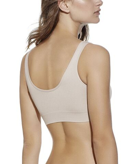 Бесшовный бюстгальтер-топ Louise (Размер: XL) (Цвет: белый)