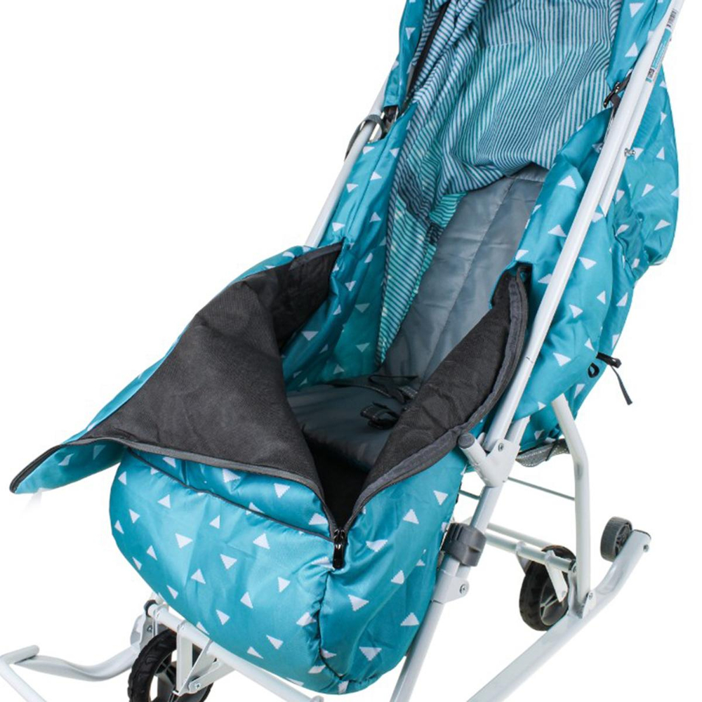 Санки-коляска "Наши Детки 3-1К" с треугольниками