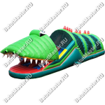 Коммерческий надувной батут "Тоннель Крокодил"