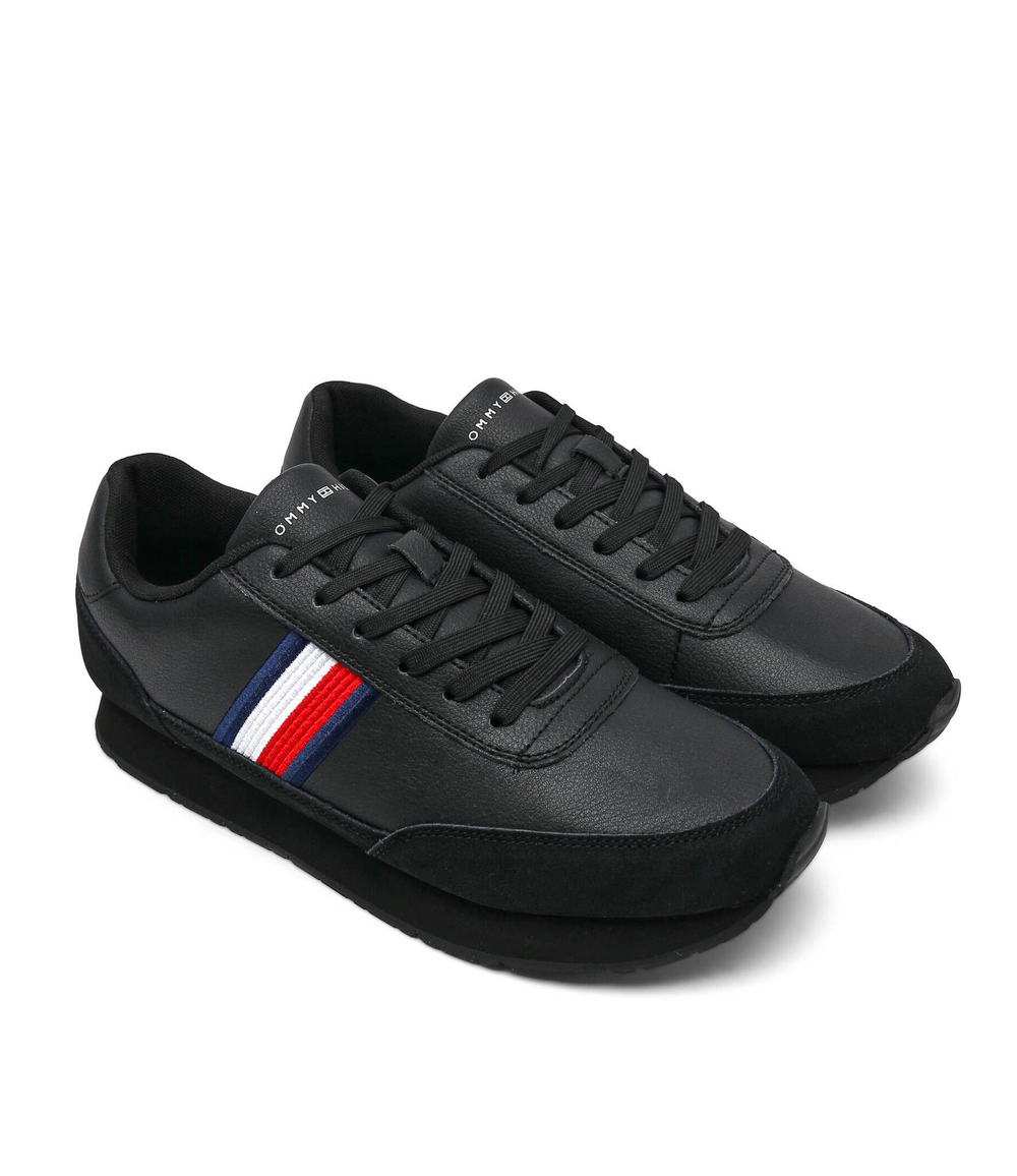 кожаные кроссовки core eva runner corporate lea Tommy Hilfiger - черный(FM0FM04397)