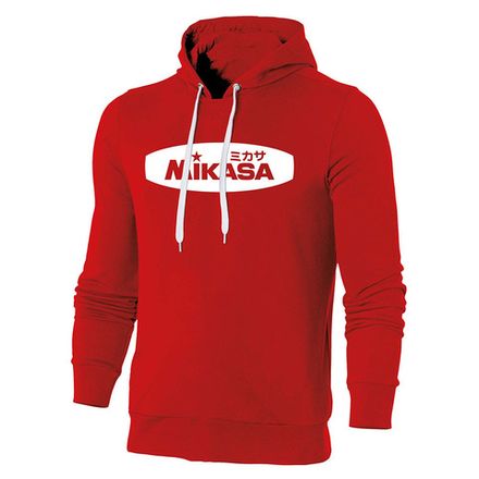 СЦ*Толстовка муж. с капюшоном MIKASA MT5036-04-L, р. L, 70% хлопок, 30% полиэстер, красный