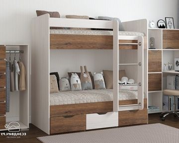 Кровать двухъярусная ЛАВОРО-3 правая