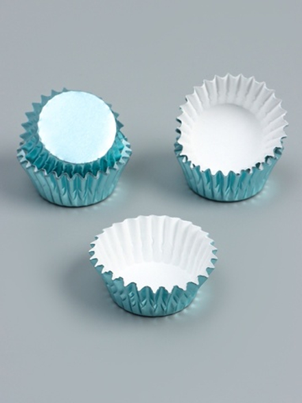 Форма для конфет бумажная 3.5×2 см, голубая(~20 шт)