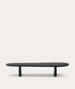 Журнальный столик Pirita из массива дуба в черной отделке, 146