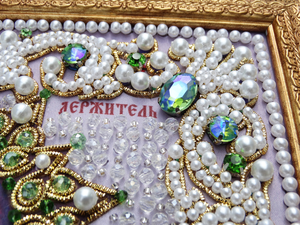 ЖС-6-ЗЗ Набор для вышивания хрустальными камнями Господь Вседержитель (зеленый)