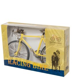VL-17/3 Фигурка-модель 1:10 Велосипед шоссейник «Racing Bike» желтый
