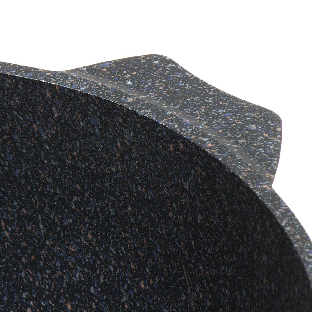 Кастрюля алюминий, антиприг, 4 л, с крыш, крышка стекло, кругл, Мечта, Гранит star, 44803И, сер