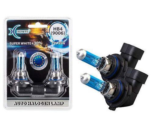Лампа 12 В HB4 55 Вт Super White +30% галогенная 2 шт. блистер Xenite