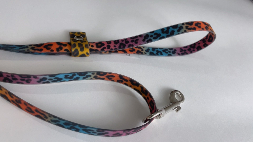 Ринговка груминга из биотана , ширина 15 мм, длина 50 см., зебра