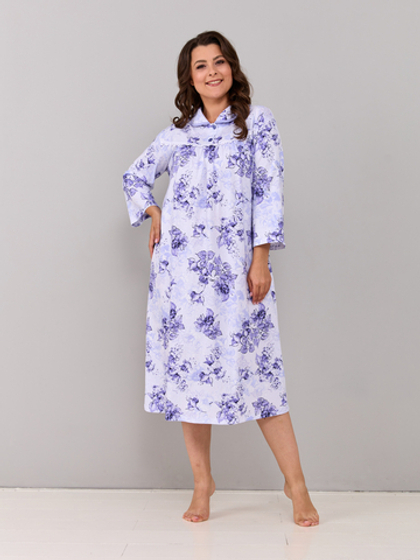 Ночная сорочка С-003/голубая-фуксия