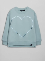 Свитшот для девочки, голубой