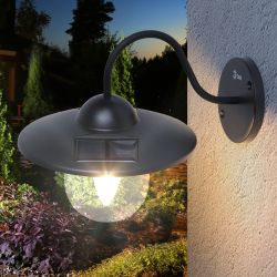Светильник уличный ЭРА ERASF22-38 на солнечных батареях настенный Ретро 1 LED | Садовые фасадные светильники