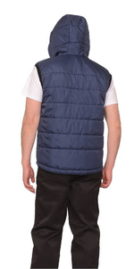 Жилет Зима утепленный синий