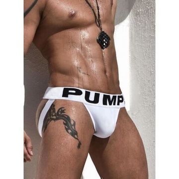 Мужские трусы джоки Pump Jock Белые PM5-M214