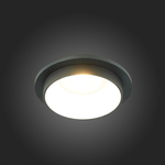 ST206.428.01 Св-к встр. Черный GU10 1*50W  IP20 D92xH38 220V Без ламп