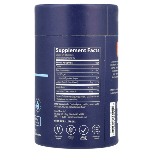 Trace, Жевательные мармеладки с мумие, апельсин, 30 шт.