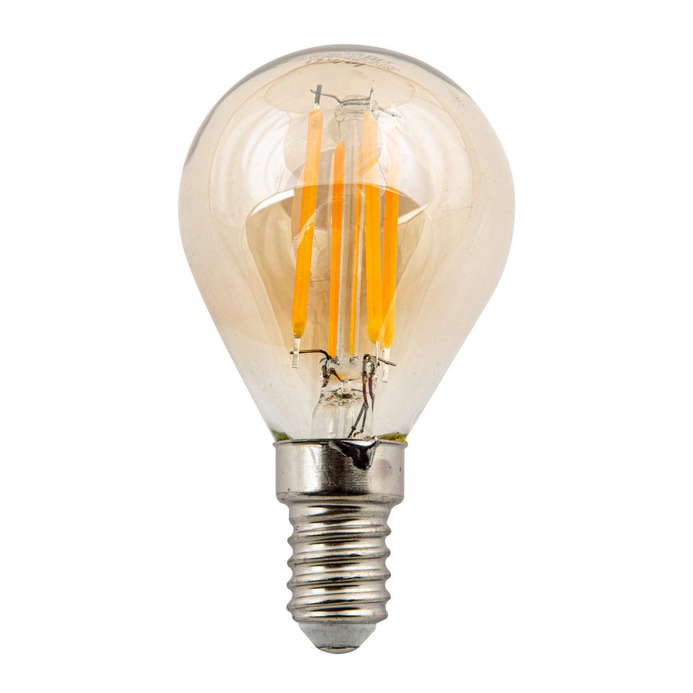 LED-G45-5W-GOLDEN-E14 GLV21GO Лампа светодиодная Vintage. Форма шар. золотистая колба. Картон. ТМ Uniel