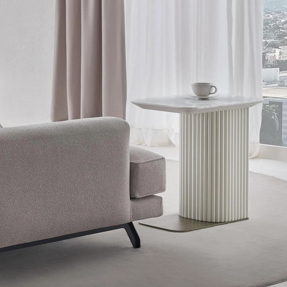 Приставной столик мрамор ENZA HOME DALLAS EH68281