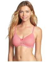 Бюстгальтер с плотной чашкой без косточек для фиксации экзопротеза молочной железы Amoena 90A коралловый