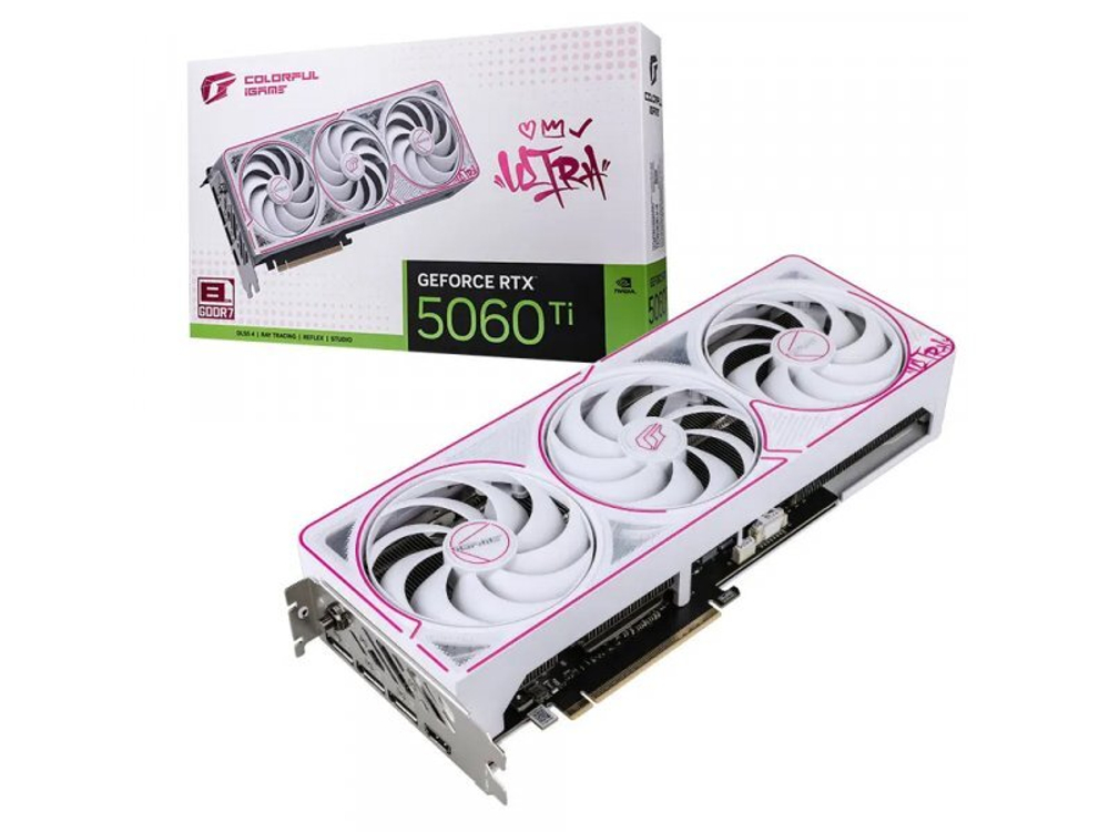 Видеокарта Colorful Nvidia GeForce RTX 5060 Ti [RTX 5060 Ti Ultra W OC 8GB-V]