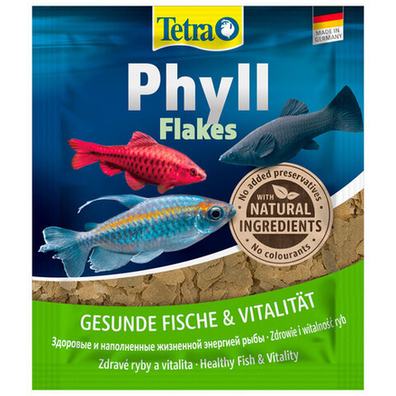 Корм для всех видов рыб растительные хлопья - 12 г, Tetra Phyll