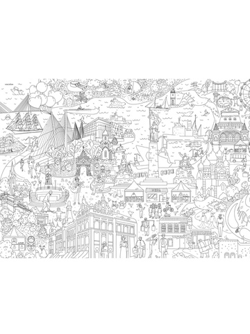 «Владивосток», серия «Удивительная Россия», гигантская раскраска в подарочной картонной коробке