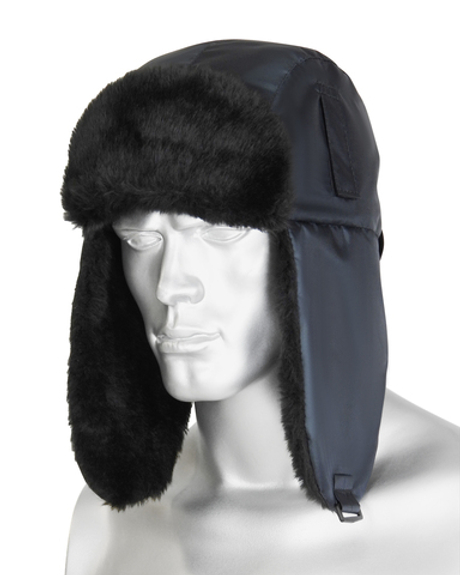 Шапка-ушанка СИРИУС-ЕВРО тёмно-серая