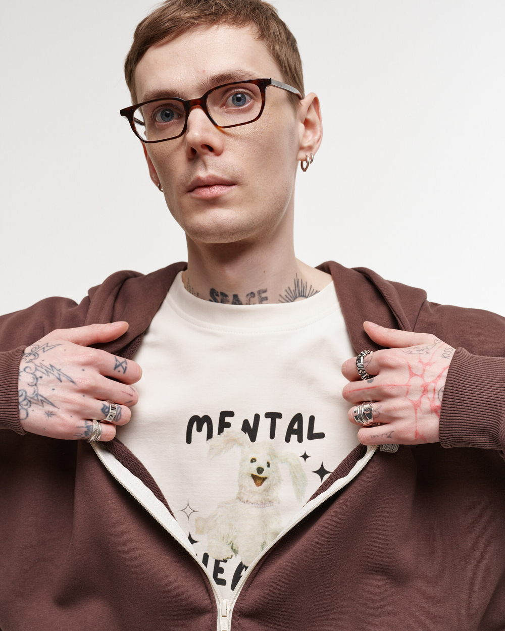 T-shirt MENTAL HEALTH Coconut Milk