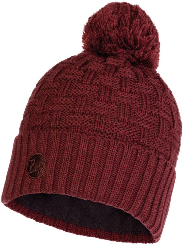 Шапка вязаная с флисом Buff Hat Knitted Polar Airon Maroon Фото 1