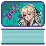 Пенал 3 секц. большой 190/105 "Милая блондинка 2025" металлизированный картон