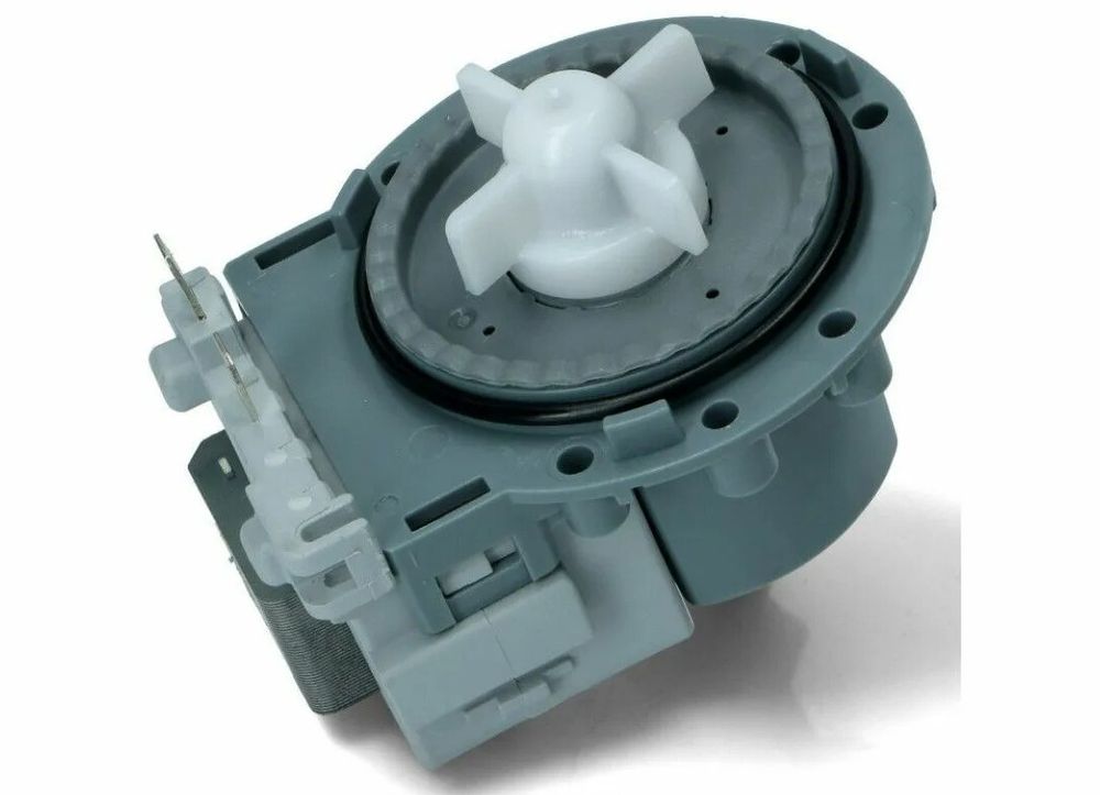 Мотор сливного насоса для стиральной машины Candy без улитки, клеммы вперед раздельно